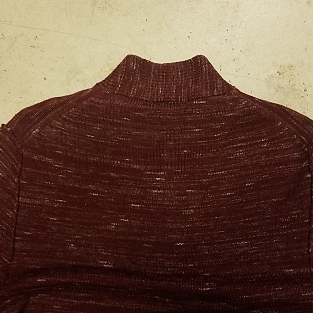 Express Men red and white marled sweater - Picture 8 of 8